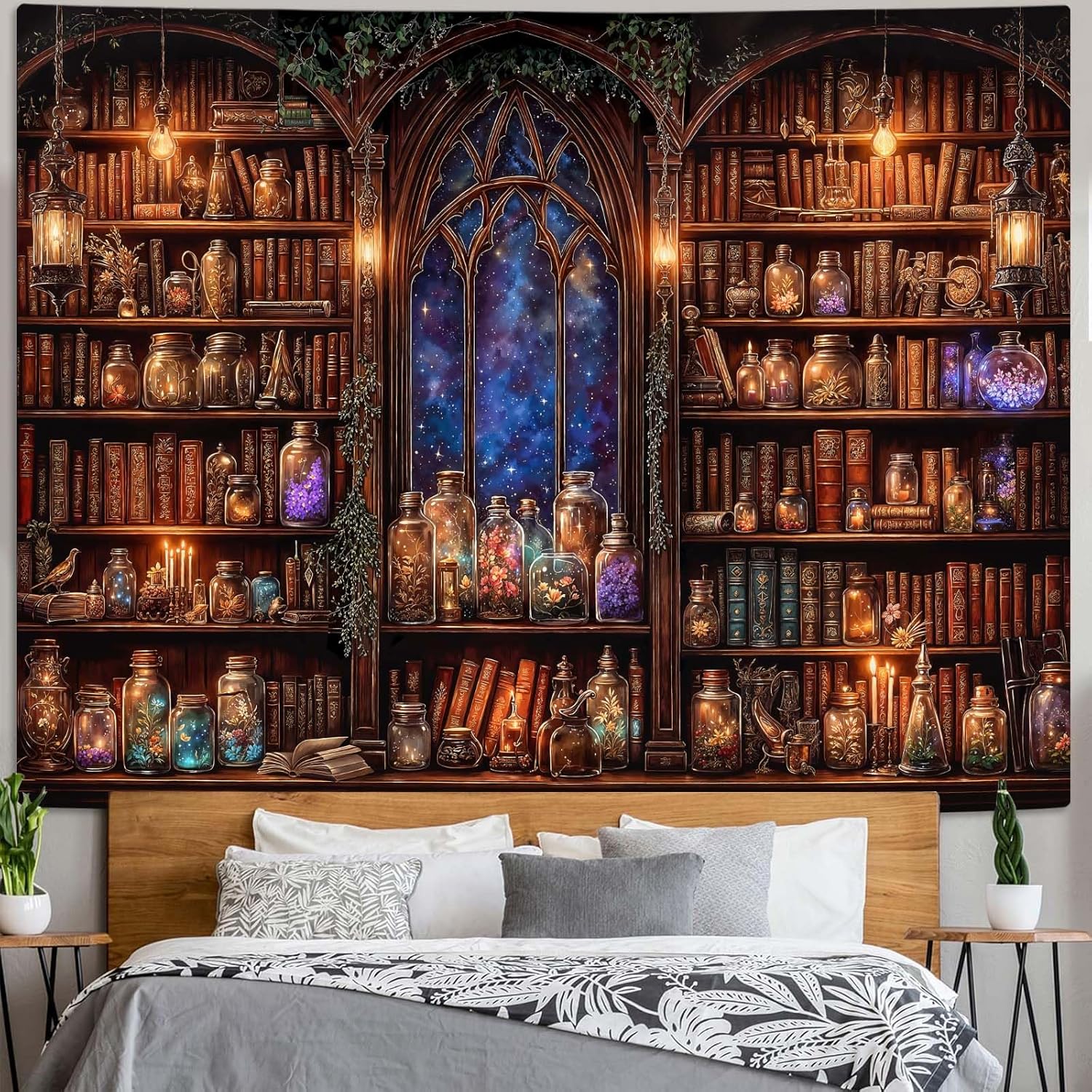 Fantasy-Bücherregal-Wandteppic – Aesthetic Tapestry Bewertung und Preis