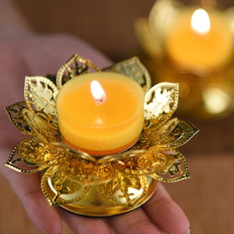 Teelichthalter mit Goldenem Lo – Home Decor Gold Bewertung und Preis