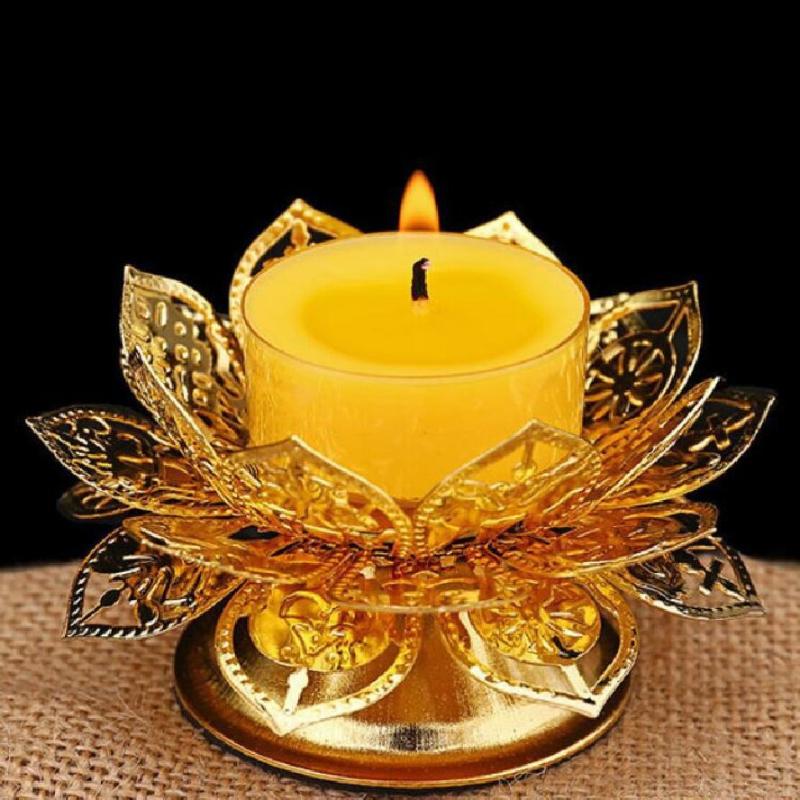 Teelichthalter mit Goldenem Lo – Home Decor Gold Bewertung und Preis