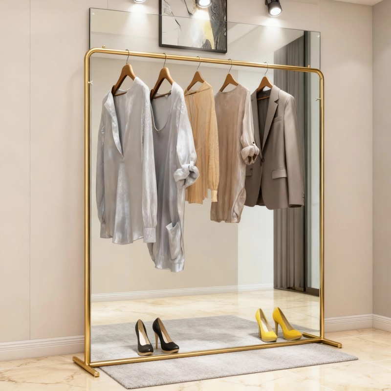 Luxuriöser goldener Kleiderstä – Home Decor Retail Stores Bewertung und Preis