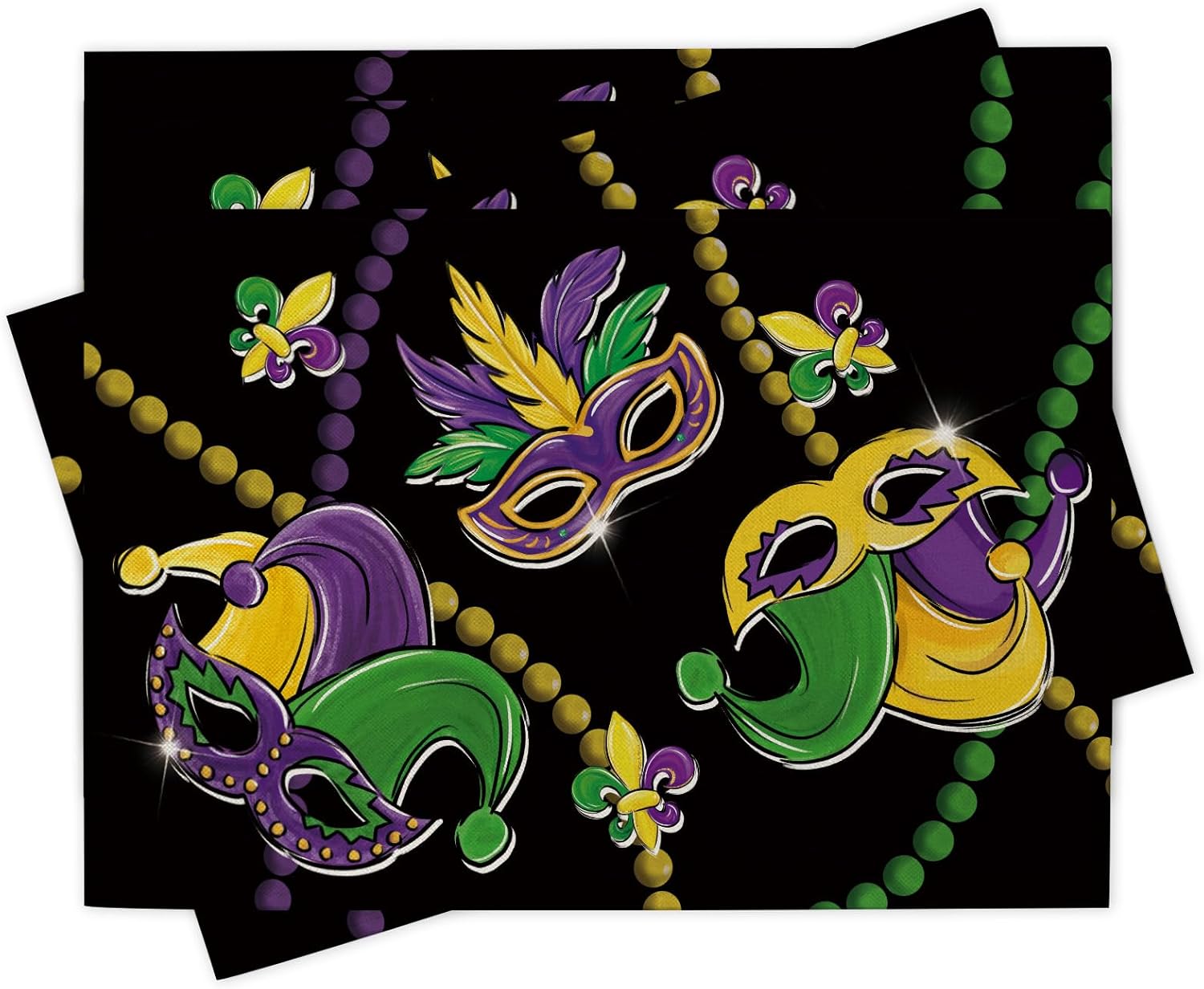Mardi Gras Alligator-Tischsets – Home Decor New Orleans Bewertung und Preis