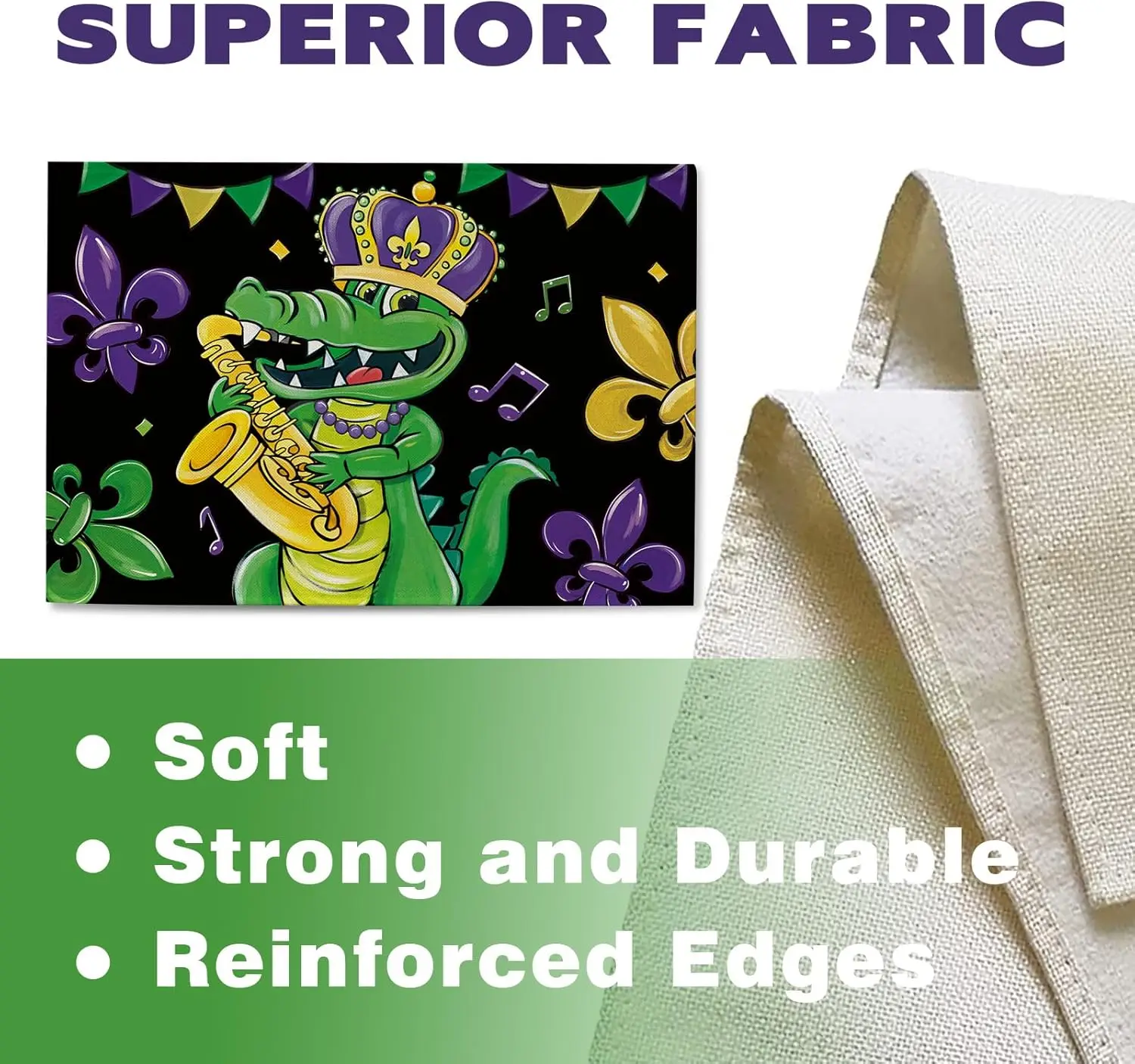 Mardi Gras Alligator-Tischsets – Home Decor New Orleans Bewertung und Preis