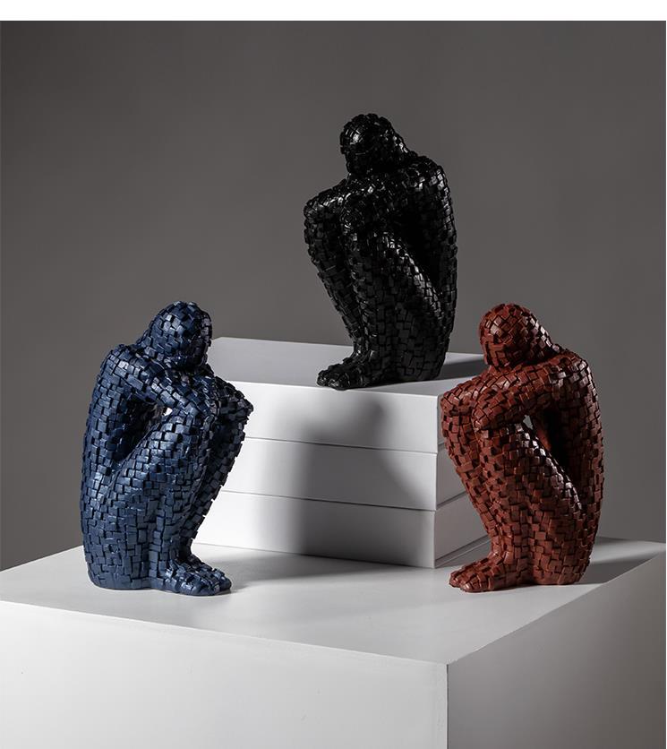 Mosaik-Figuren Skulptur Abstra – Abstract Sculpture Resin Bewertung und Preis